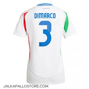 Italia Federico Dimarco #3 Vieraspaita Naisten EM-Kisat 2024 Lyhythihainen